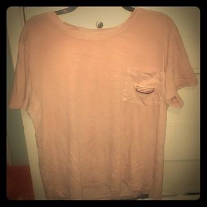 Pink shirt with pocket! Large! Worn some!